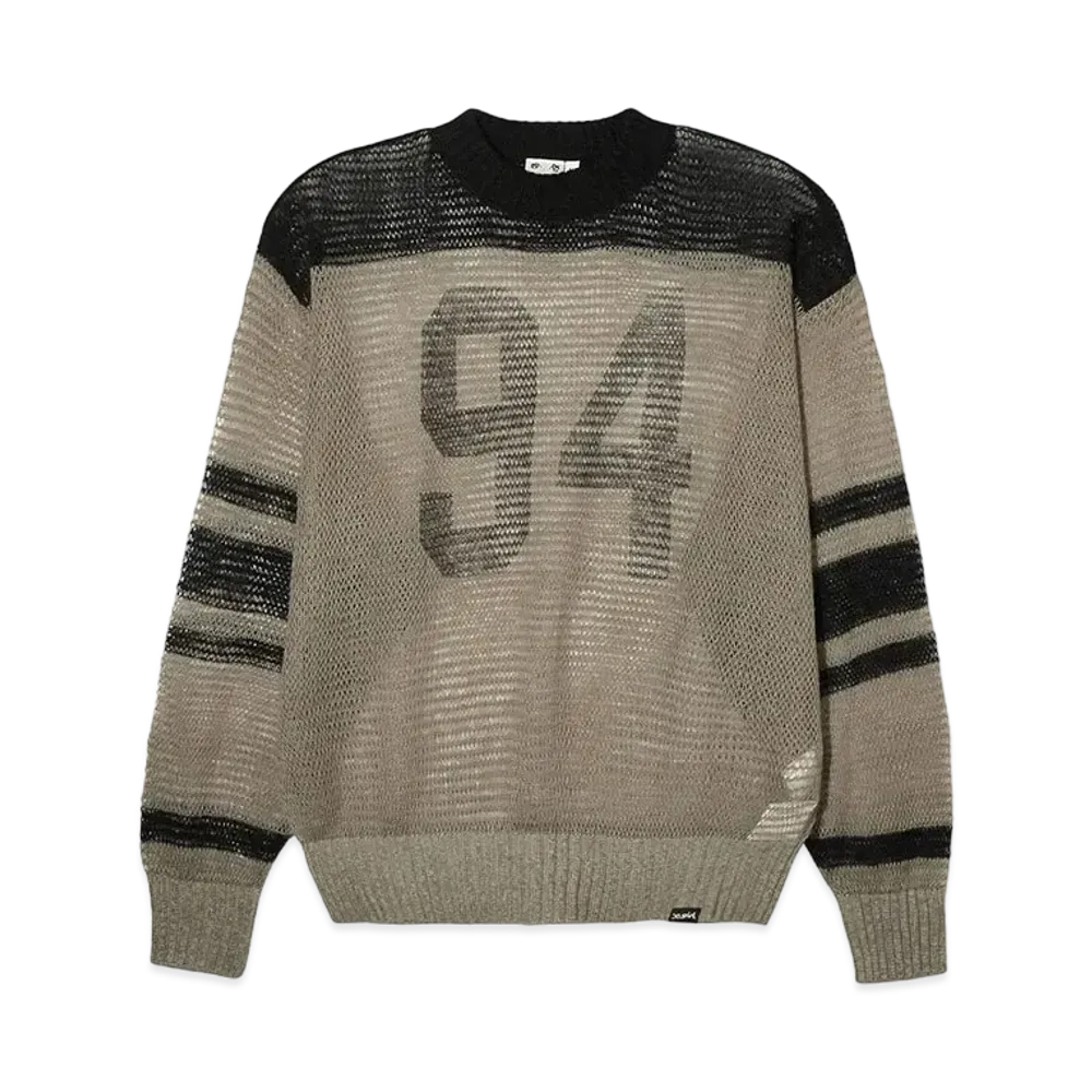 X-Girl Numbering Knit Top "Olive"