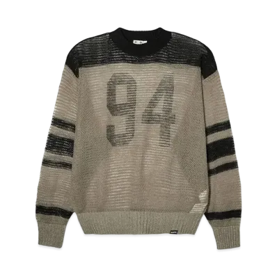 X-Girl Numbering Knit Top "Olive"