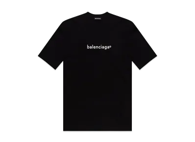 BALENCIAGA Copyright Logo S/S Tee "Black"