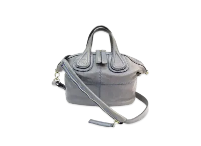 GIVENCHY Nightingale Leather 2Way Bag "Gray"