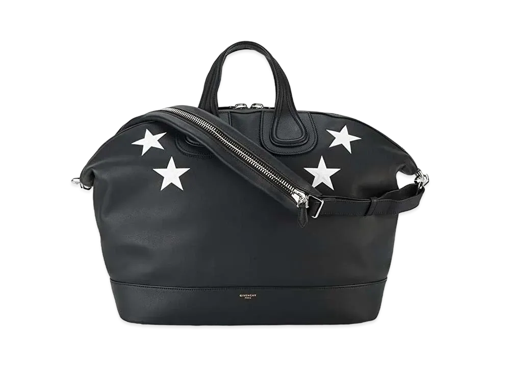 GIVENCHY Nightingale Leather 2Way Bag "Black/Star Pattern"