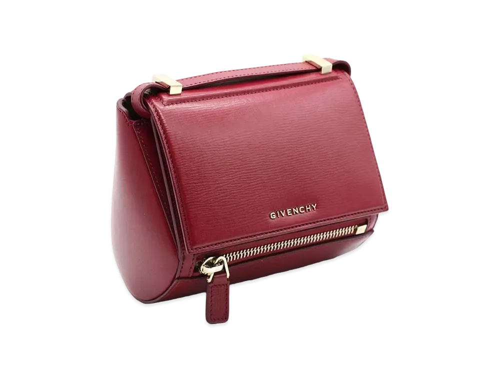 GIVENCHY Pandora Box Leather 2Way Bag "Red"