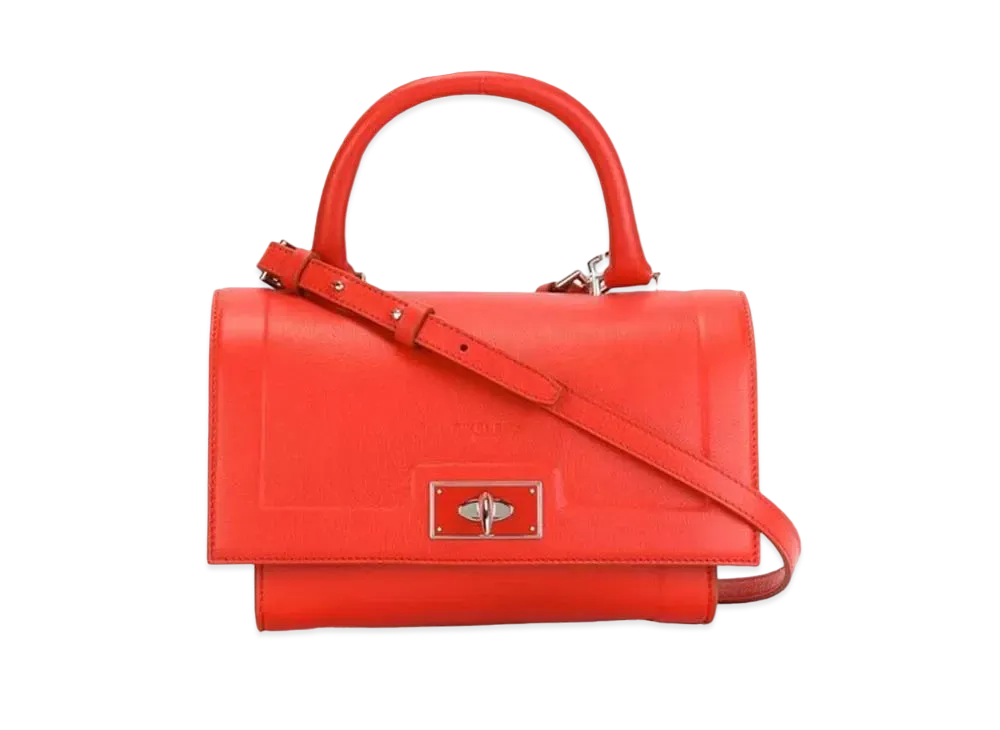 GIVENCHY Shark Leather 2Way Bag "Red"