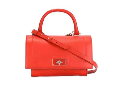 GIVENCHY Shark Leather 2Way Bag "Red"