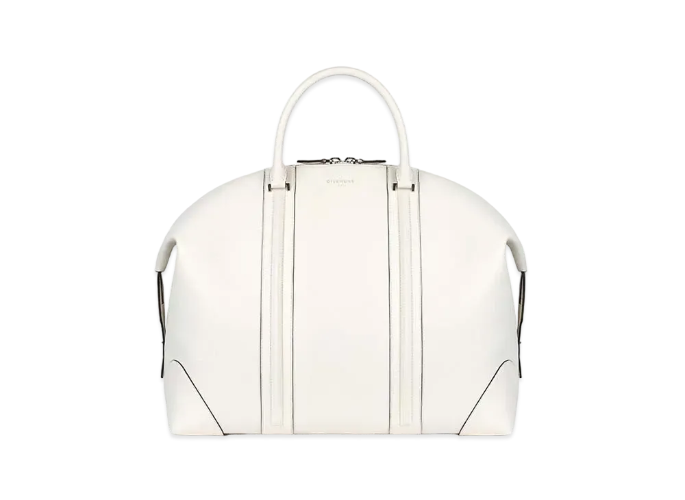 GIVENCHY LC 24H Leather Brief Case "White"