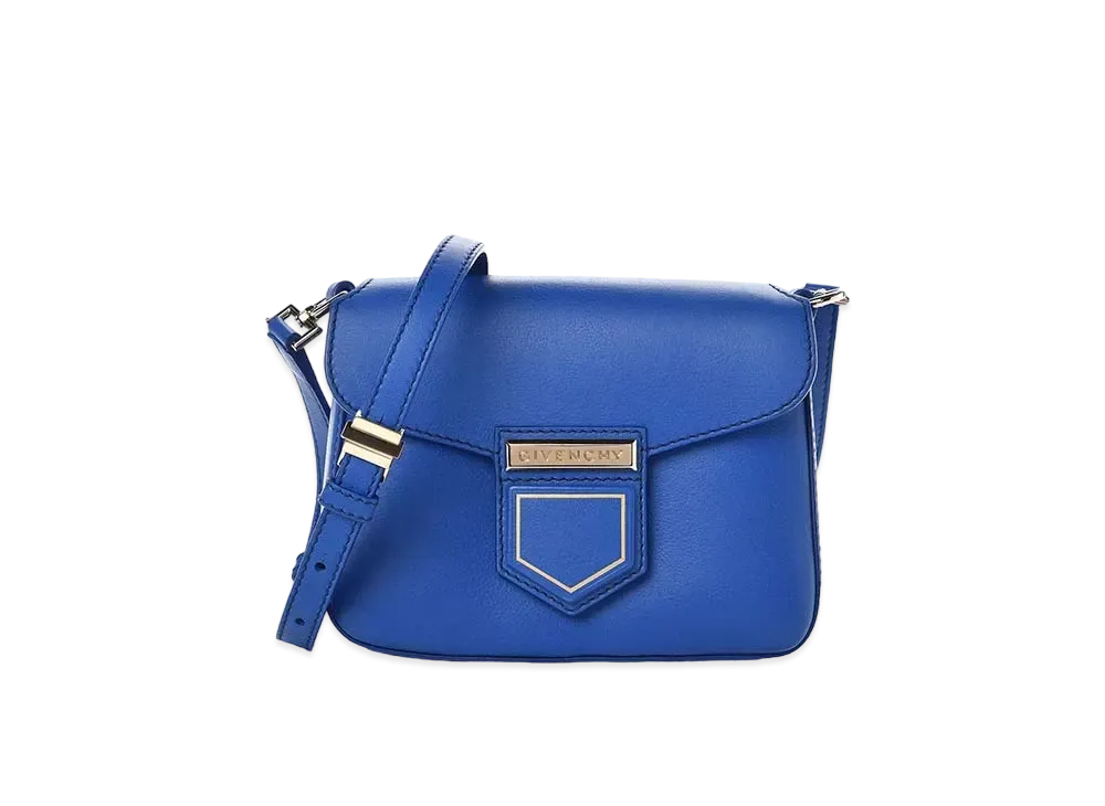 GIVENCHY Nobile Leather Shoulder Bag "Blue"