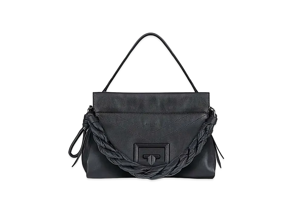 GIVENCHY ID93 Leather Shoulder Bag "Black"