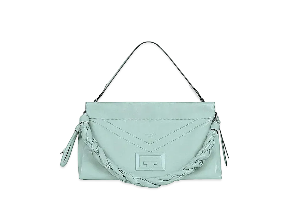 GIVENCHY ID93 Leather Shoulder Bag "Light Green"