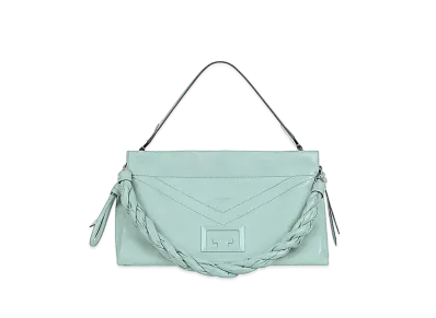 GIVENCHY ID93 Leather Shoulder Bag "Light Green"