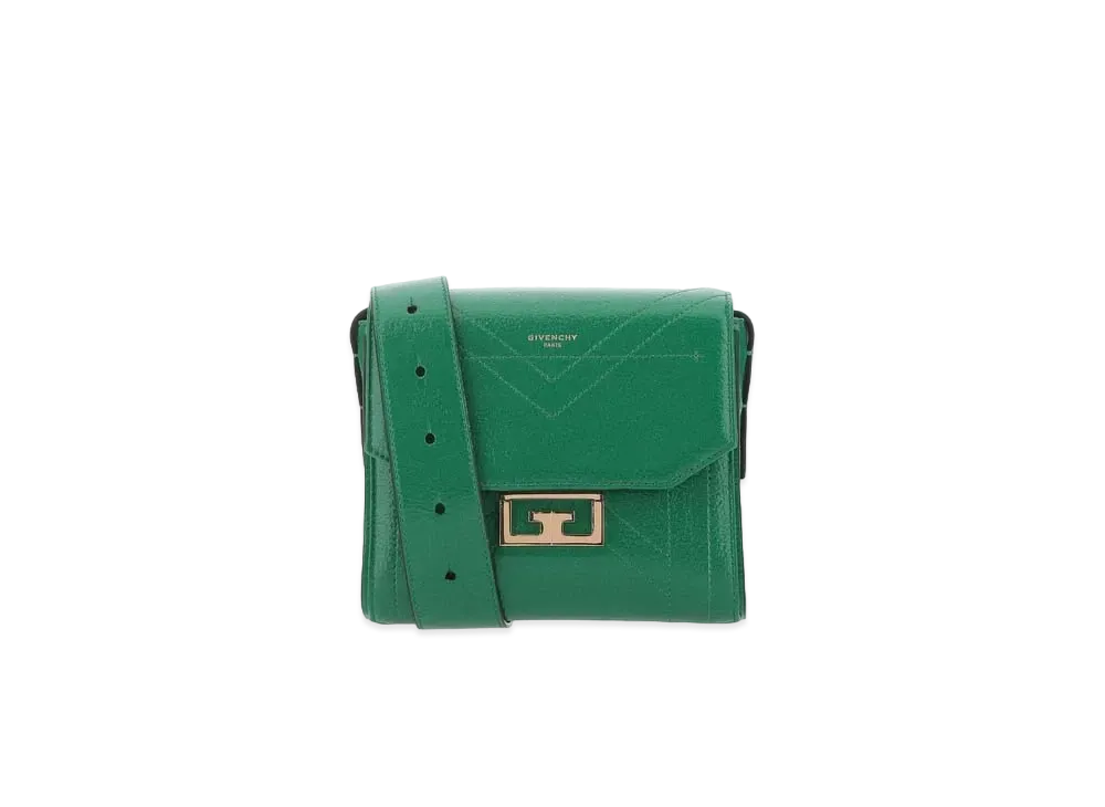 GIVENCHY Eden Leather Shoulder Bag "Green"