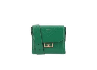 GIVENCHY Eden Leather Shoulder Bag "Green"