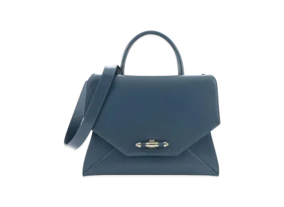 GIVENCHY Obsedia Flap Leather 2Way Bag "Blue"