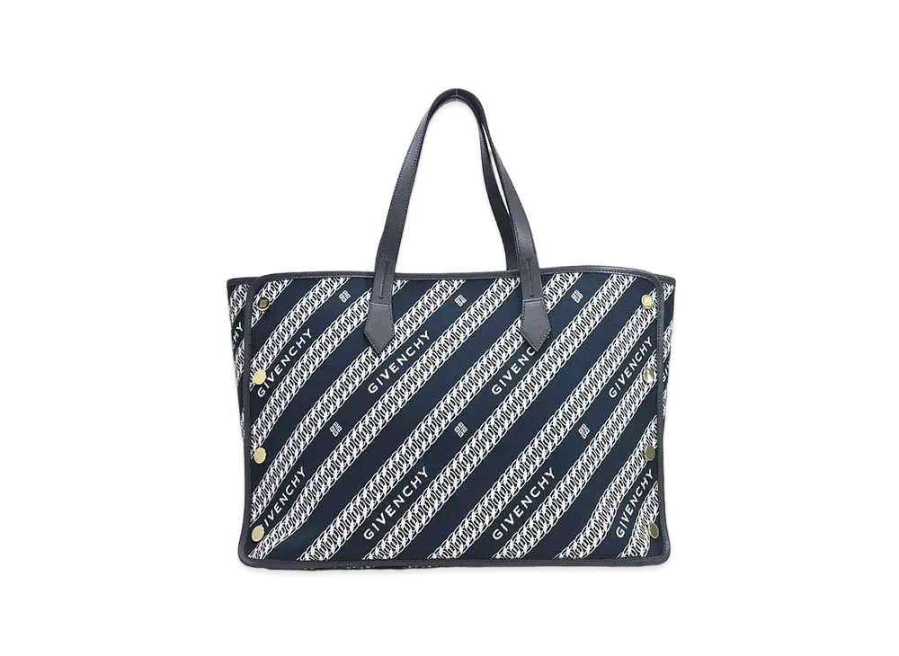 GIVENCHY Bond Canvas Tote Bag "Navy"