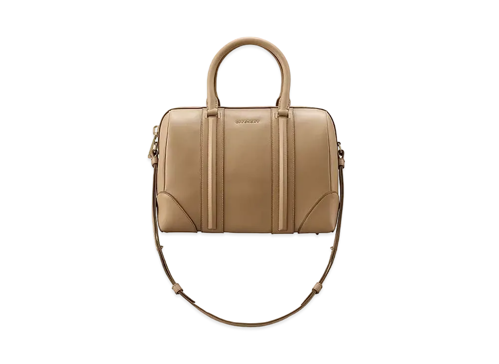 GIVENCHY Lucrezia Leather 2Way Boston Bag "Brown"