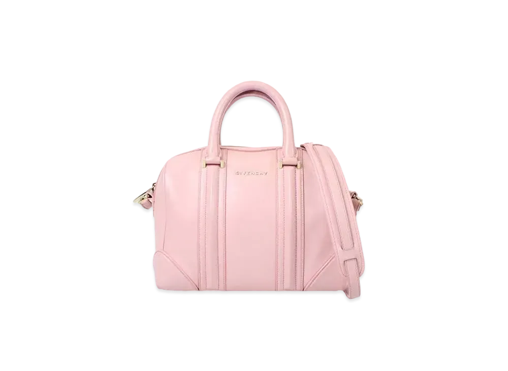 GIVENCHY Lucrezia Leather 2Way Boston Bag "Pink"