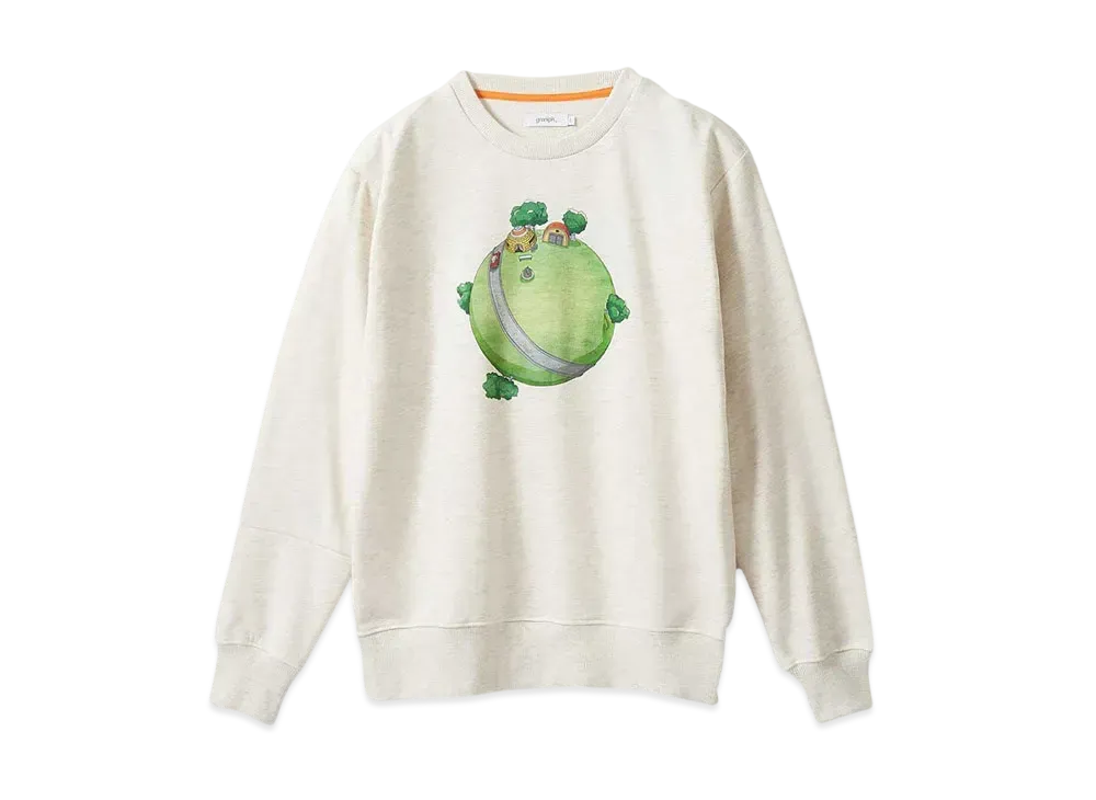 graniph x Dragon Ball Z 10 Times The Size Of The Earth Fleece Sweatshirt "Heather Natural"