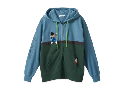 graniph x Dragon Ball Z Hidden Dragon Ball Fleece Zip Parka "Green"