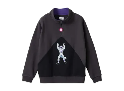 graniph x Dragon Ball Z Frieza VS Super Saiyan Kids Fleece Half Zip Sweatshirt "Sumikuro"