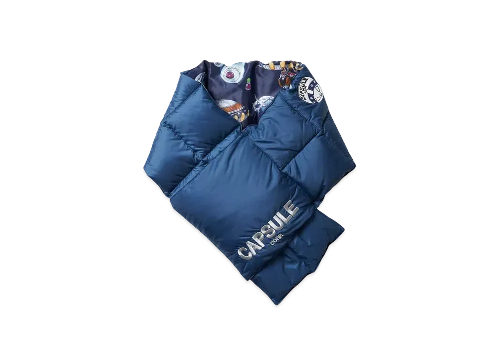 graniph x Dragon Ball Z Capsule Corporation Reversible Down Muffler "Blue"
