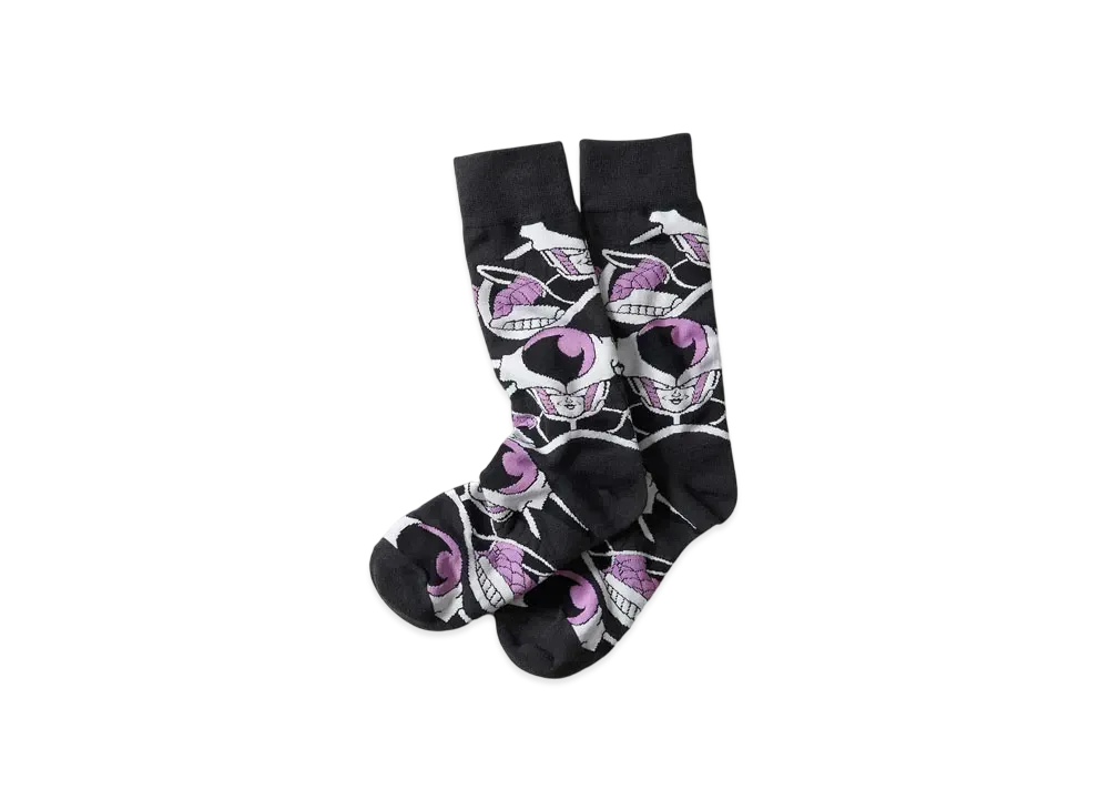 graniph x Dragon Ball Z Freeza Pattern Long Socks "Gray"