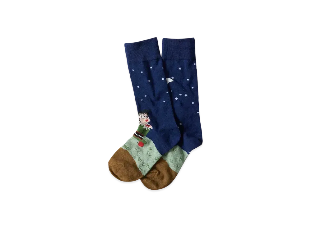 graniph x Dragon Ball Z Survival Long Socks "Navy"