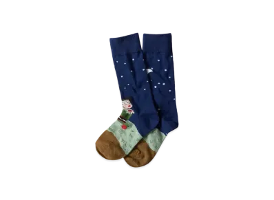 graniph x Dragon Ball Z Survival Long Socks "Navy"