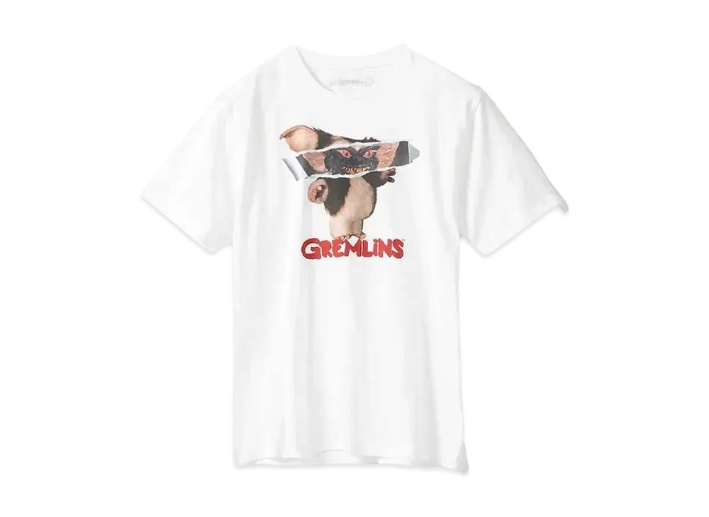 graniph x Gremlins Stripe Face T-shirt "White"