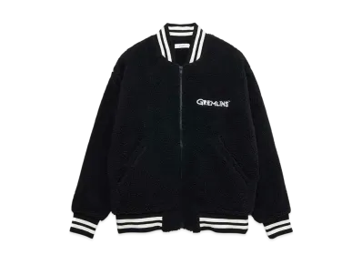 graniph x Gremlins Gizmo Looking Boa Stadium Jumper "Black"