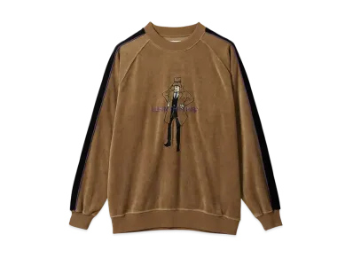 graniph x Lupin III Disguise Velour Track Sweatshirt "Brown"