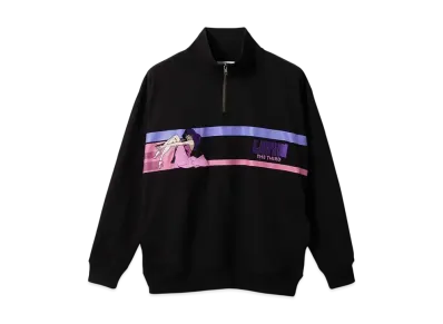 graniph x Lupin III Fujiko Mine Fleece Half Zip Sweat "Black"