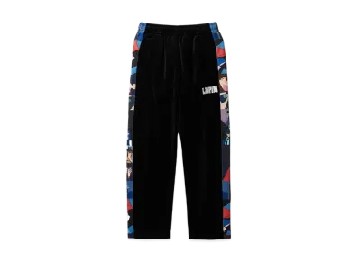 graniph x Lupin III Opening Velour Track Pants "Black"