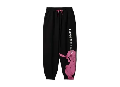 graniph x Lupin III Secret Fleece Sweatpants "Black"