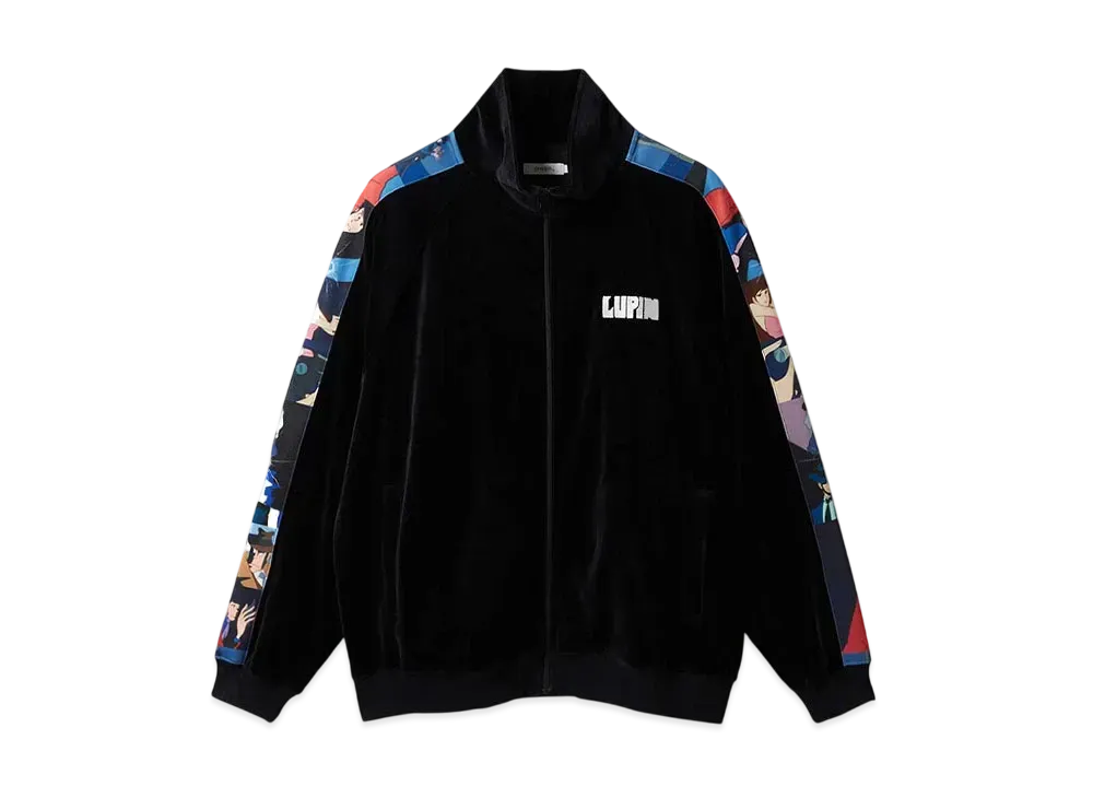 graniph x Lupin III Opening Velour Track Jacket "Black"