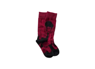 graniph x Lupin III The Elusive Thief Long Socks "Red"