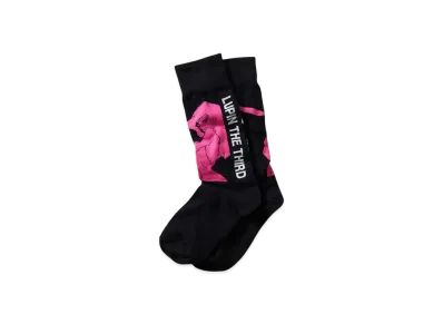 graniph x Lupin III Secret Long Socks "Black"