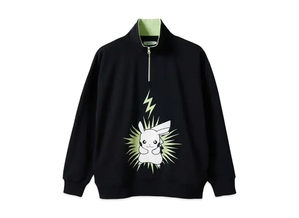 graniph x ONE PIECE SWORD Fleece Half Zip Sweat 
