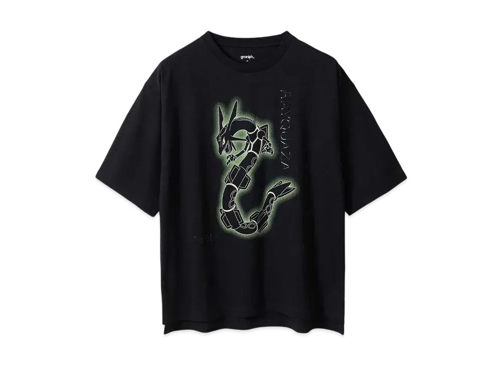 graniph x Pokemon Rayquaza Big Silhouette T-Shirt "Black"