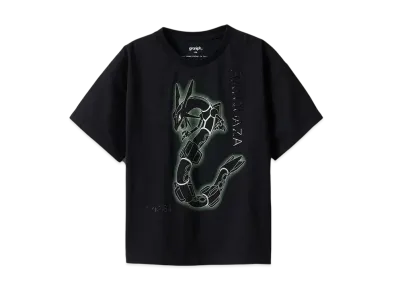 graniph x Pokemon Rayquaza Kids Big T-Shirt "Black"