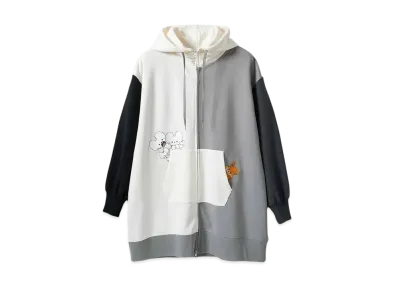 graniph x Pokemon Pamo & Ikkanezumi Punch Long Zip Parka "Multi"