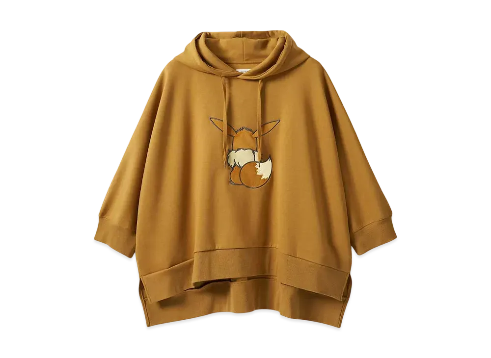 graniph x Pokemon Eevee Friends Ponchi Poncho Parka "Camel"