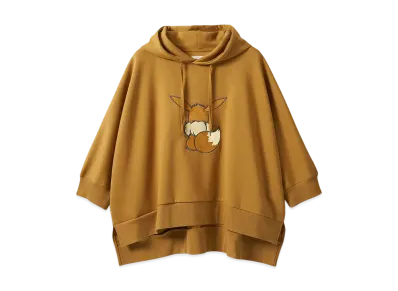graniph x Pokemon Eevee Friends Ponchi Poncho Parka "Camel"