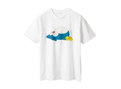 graniph x Pokemon Pikachu & Snorlax T-Shirt "White"