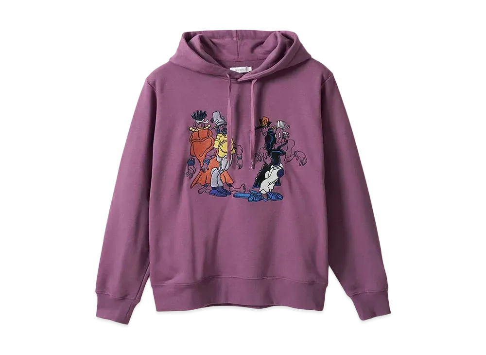 graniph x JOJO'S BIZARRE ADVENTURE Oingo Boingo Brothers Fleece Parka "Purple"
