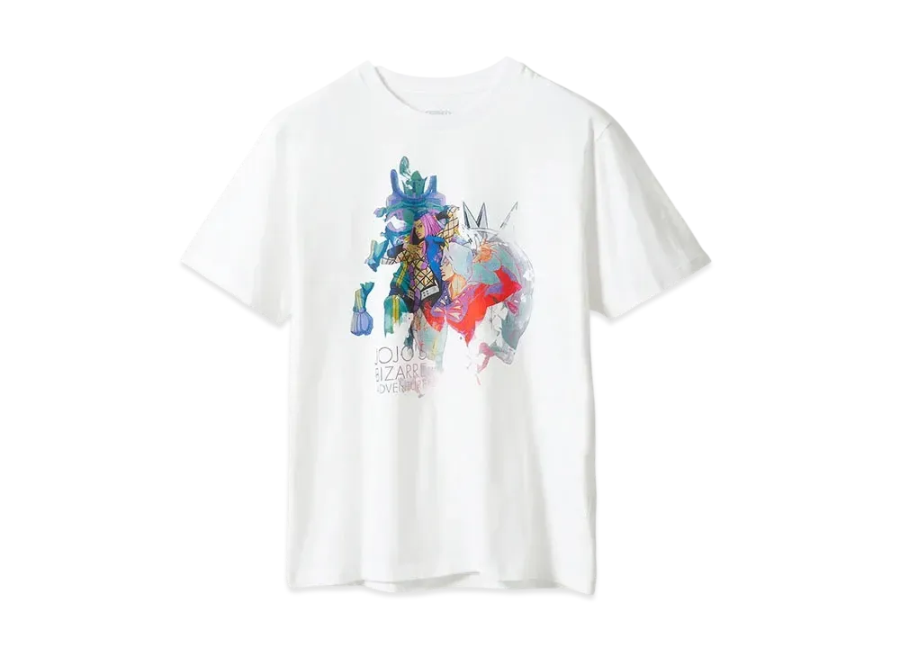 graniph x JOJO'S BIZARRE ADVENTURE Narciso A & Weather R T-Shirts "White"