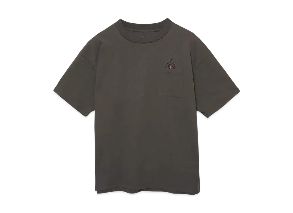 graniph x JOJO'S BIZARRE ADVENTURE Mural Face Big Silhouette T-Shirt "Dark Gray"
