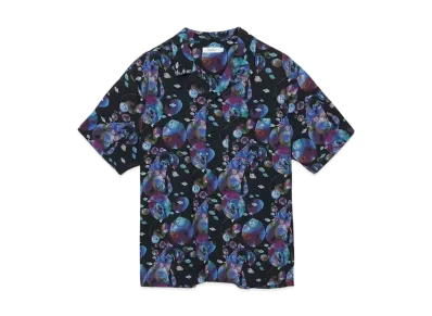 graniph x JOJO'S BIZARRE ADVENTURE Ripple Clan Open Collar Shirt "Black"