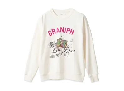 graniph x Yusuke Nakamura Fleece Sweatshirt "White"