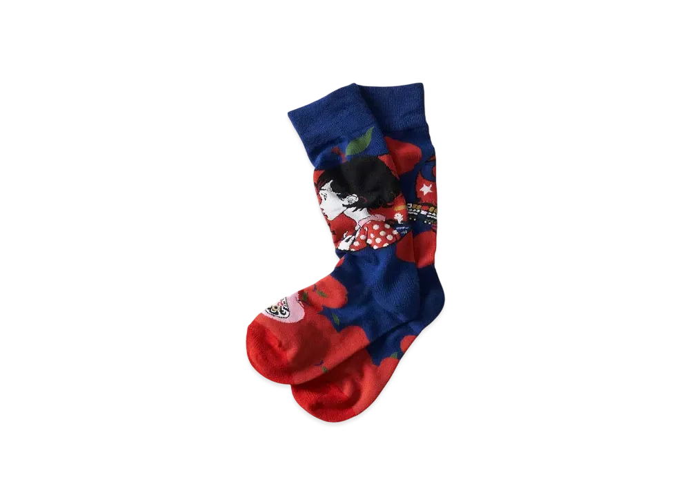 graniph x Yusuke Nakamura The Night Is Short Walk On Girl Long Socks "Navy"