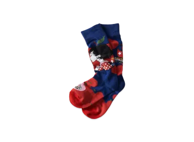 graniph x Yusuke Nakamura The Night Is Short Walk On Girl Long Socks "Navy"