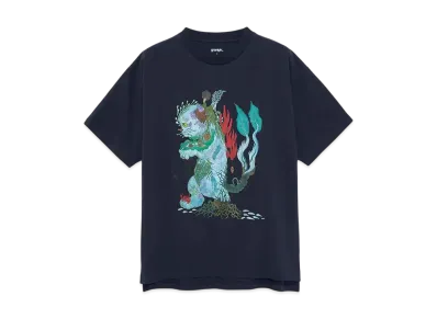 graniph x Ayako Ishiguro Wet Big Silhouette T-Shirt "Navy"